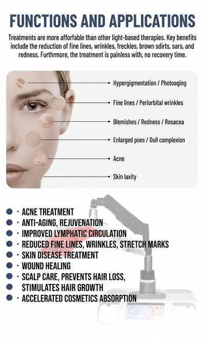 Professional 7 Color LED Facial Photon Light Therapy PDT Lamp Skin Beauty Device