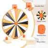 24 Slots Colorful Tabletop Spin Prize Wheel w/ Pen Eraser Roulette Wheel For Pub