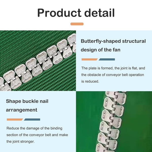 60cm*4pcs  Conveyor Belt Fastener Carbon Steel Conveyor Staples Lacing Belt