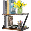 2 Tier Wood Desktop Printer Stand Home Printer Stands Table Top Organiser Shelf