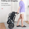 2 in 1 Foldable Shower Chair Disabled Bedside Commode Wheelchair Toilet Chair