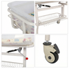 Clear Baby Bassinet Anti-Reflux Hospital Cot Newborn Crib w/ Wheels & Storage