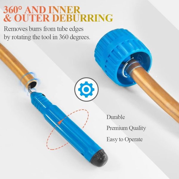 HVAC Hydraulic Copper Tube Expander Kit Plumbing Swaging Tool Set with 7 Heads