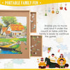 4-Drawer Puzzle Table Board 1000Pcs Wooden Puzzle Organizer Promote Parenthood
