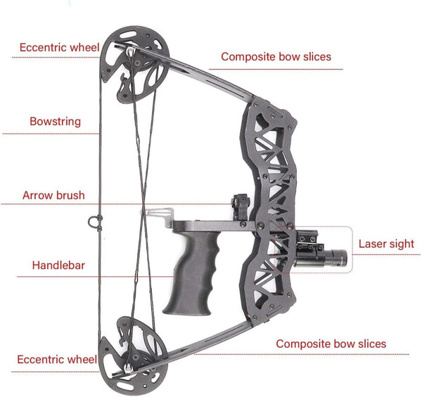 40lbs Hunting Compound Bow Arrow Archery Target Shooting With Archery Sights
