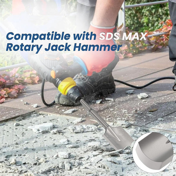 SDS-Max Shank Alloy Steel Clay Spade Digging Shovel Bit For Concrete Demolition
