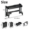 Over The Sink Dish Drying Rack 64-100CM Length and Height Adjustable Dish Drying