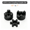 L075/L095 1/2" to 1" Flexible L-Jaw Coupling Coupler Set HT250 Cast Iron