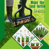 Manual Lawn Aerator Coring w/ Soil Track Tray &3 Core Portable Core Aerator Tool