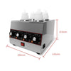 4Bottles Electric Sauce Warmer Dispenser Caramel Chocolate Sauce Melting Machine
