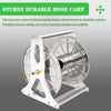 Large Stainless Steel Garden Hose Reel Cart Portable Pipe Holder Heavy Duty