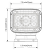 LED Search Light Remote Super Bright Spot Light Offroad SUV ATV Truck Boat Light