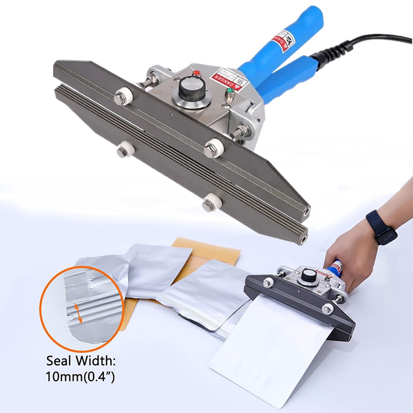 Portable Crimp Sealer for Foil,Kraft,and Mylar Bags Food Storage Prevent Leakage