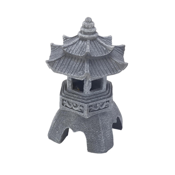 Pagoda Statues Outdoor Solar Powered Statue Zen Garden Lantern LED Garden Light