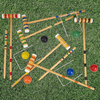 Classic Croquet Set Up to 6 Players Six Colour Coded Mallets Handles and Balls