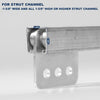 2X 4 Wheel Trolley Assembly Strut Channel Unistrut Stable Welded Roller Trolley