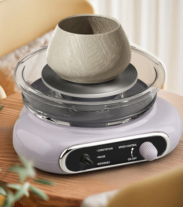 Electric Pottery Wheel Machine Ceramic Work Clay Craft Foot Pedal Control DIY