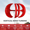 5 Blades Wind Turbine Generator Vertical Axis w/ DC 24V Controller Clean Energy