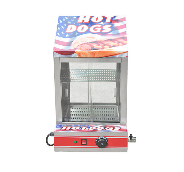 Commercial Electric Sausage Hot Dog Cooker Hotdog Steamer Machine Bun Warmer