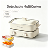Electric Hot Pot Dual Sided with Divider Detachable Nonstick Shabu Hotpot Cooker