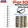 Wall Mounted Wine Rack Liquor Holder Organizer Industrial Storage Display Shelf