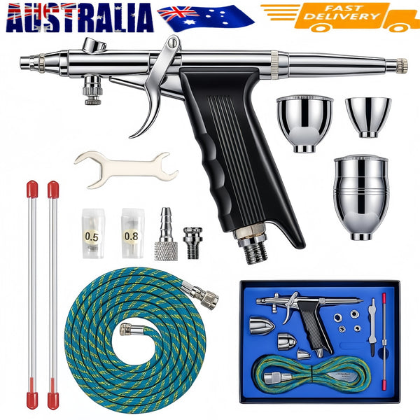 Airbrush Kit Air Brush Painting Set Double Action Trigger Airbrush Painting Gun