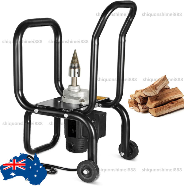 Durable Electric Log Splitter Wood  Heavy Duty Drill Bit Labor-saving Machine