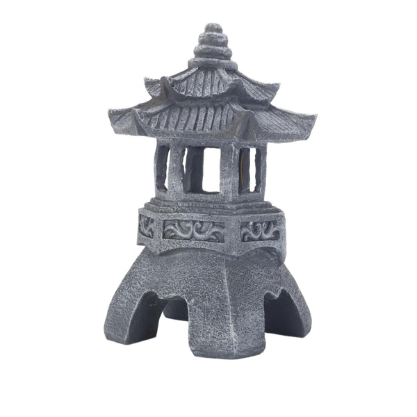 Pagoda Statues Outdoor Solar Powered Statue Zen Garden Lantern LED Garden Light