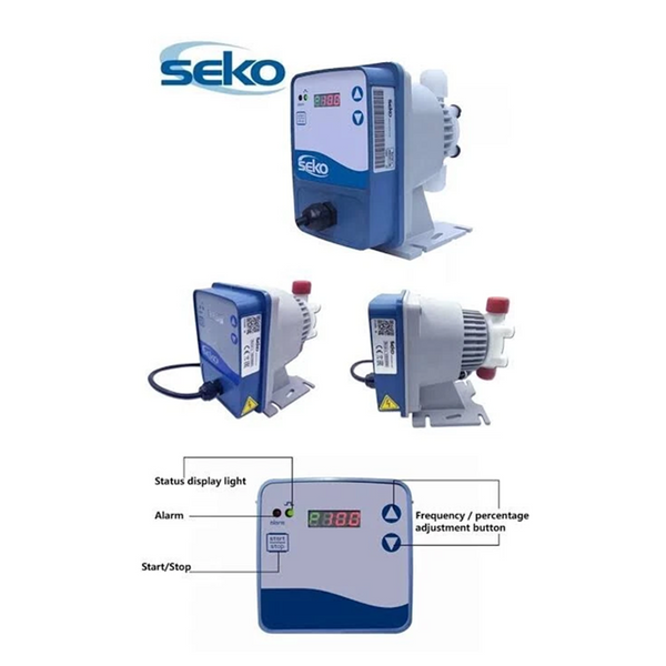 SEKO Chemical Metering Dosing Diaphragm Pump 3-9 l/h DMS200 Analog Control AU