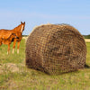 Knotless 5x5ft Round Bale Horses Hay Net 4cm Squares for Livestocks Slow Feeder