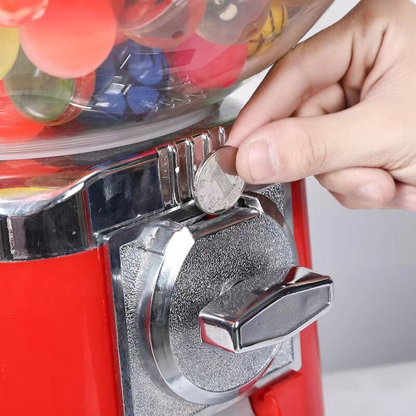 2 Coin Operated Gumball Vending Machine Toys Balls Twisting Dispenser  w/Lock