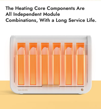Cartridge Wax Warmer Kit Roll-On Heater With 6 Cartridges For Salon & Home Use