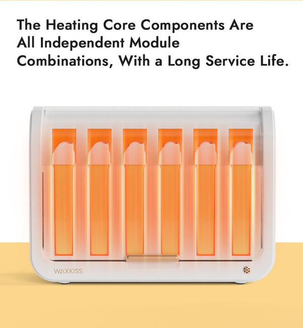Cartridge Wax Warmer Kit Roll-On Heater With 6 Cartridges For Salon & Home Use