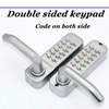 Double-Sided Password Lock Mechanical Door Lock Digital Keyless Door Lock AU