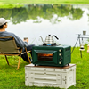 2-in-1 Outdoor Oven Portable Camping Cooking Stove Butane Canister Compatible