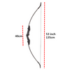 40lbs Archery 53" Takedown Recurve Bow 12 Arrows For Hunting Right/Left-Handed