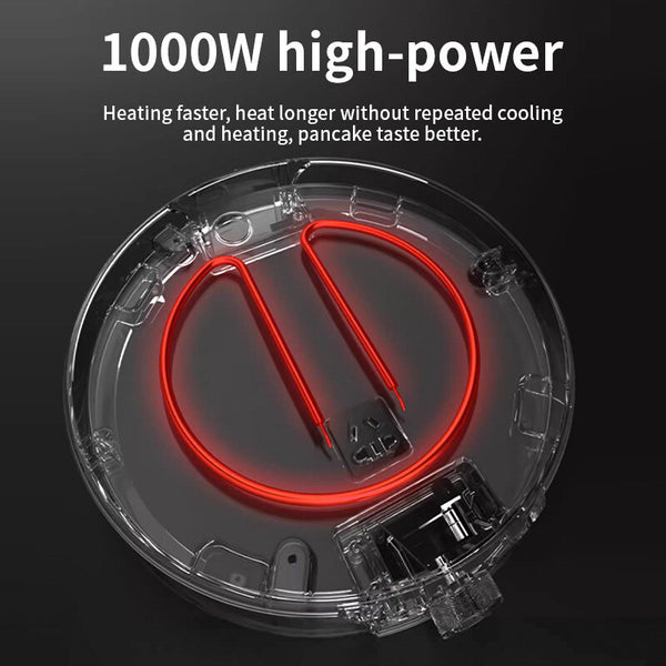 1000W Electric Crepe Maker Pancake Baking Machine Non-stick Pancake Fring Pan