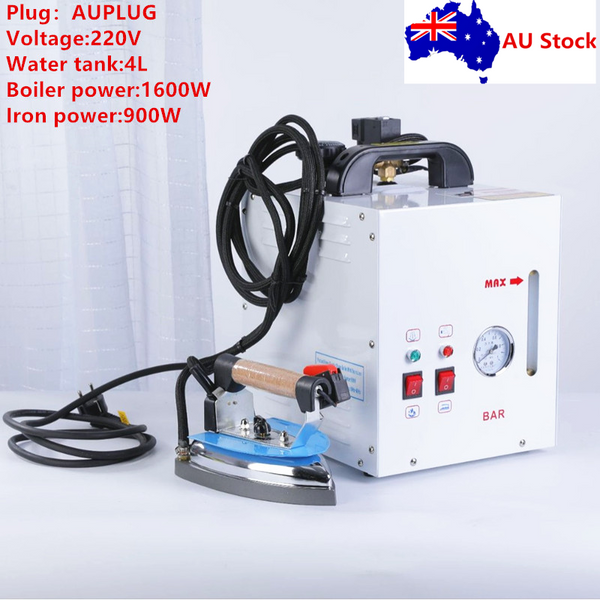 Industrial Steam Iron Boiler 4 L Water Tank Hanging Iron Booster Steam AU PLUG