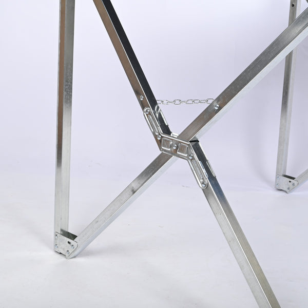 Folding Table 100x70cm Portable Display for Market Fair Stall Camping&Tradeshow