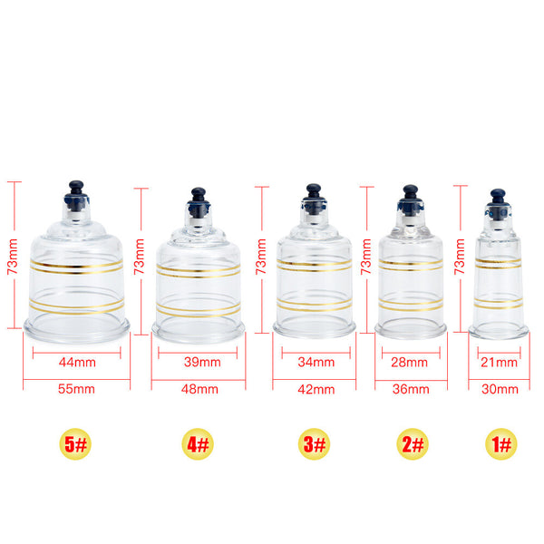 19/30 Cups Vacuum Cupping Set Massage Kit Acupuncture Suction Massager Pain Reli