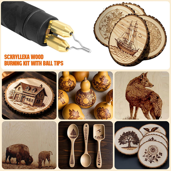 Nisorpa Wood Burning Pen Tool Professional Pyrography Machine Wood Carving Craft