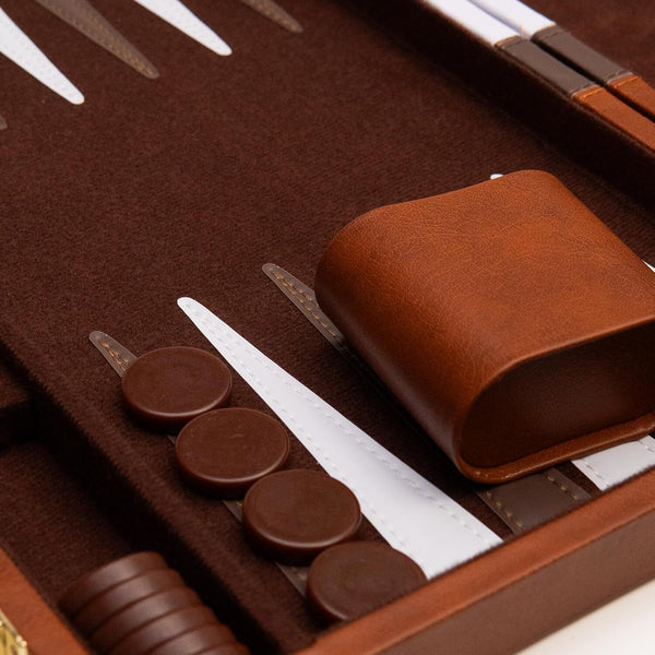 18 inch Premium Backgammon Board Game Set Large Classic Board Game Case Gifts
