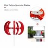 5 Blades Wind Turbine Generator Vertical Axis w/ DC 24V Controller Clean Energy