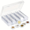 100pcs Storage Box Case Capsules Holder Clear BOX 17/20/27/30mm (only box)