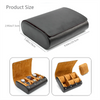 6 Slots Watch Case - Luxury Watch Roll 6 Slots Travel Box Recycled Leather Case