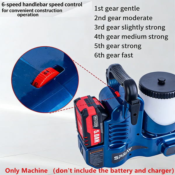 Portable Cordless Paint Spraying Gun Handheld Paint Sprayer for 360° Full Paint