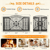 Retro Fire Screen Fireplace Gate Decor Fireguards Mesh Cover Hireplace Partition