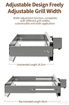 Electric Skewer Kabob Auto Rotating Rotisserie Grill Rack Adjustable Outdoor BBQ