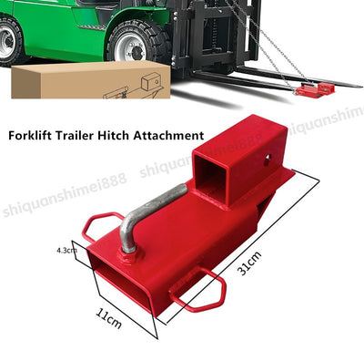 Forklift Trailer Hitch Adaptor Pallet Trailer Tow Receiver Attachment 3000lbs