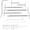 23pcs Packing Extractor Pump Packing Puller Set Stainless Steel Packing Tool Set